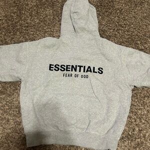 Essentials Fear of God Gray Hoodie